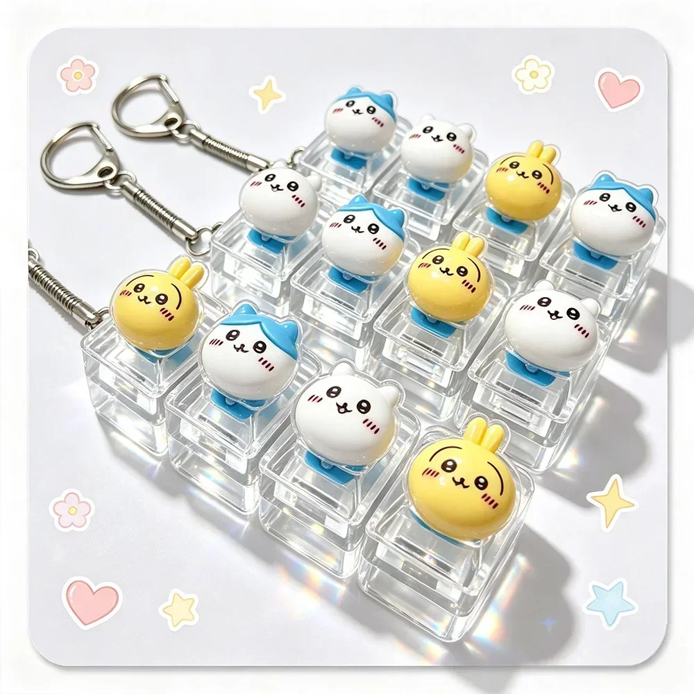 Phone Accessories Charms - Portachiavi antistress Chikawa con 26 tasti,